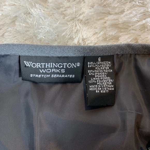 Grey Pleated Sz 6 Career Stretch Separates - Picture 3 of 6